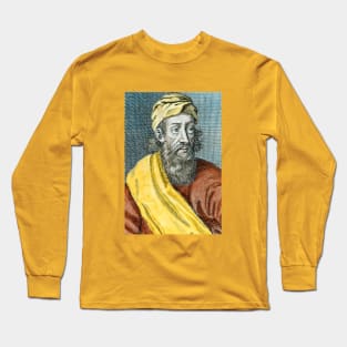 Old Engraving of Pythagoras Long Sleeve T-Shirt